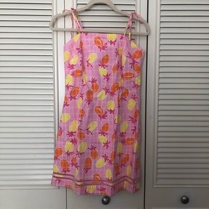 EUC Lilly Pulitzer WHITE LABEL pink spanish tile